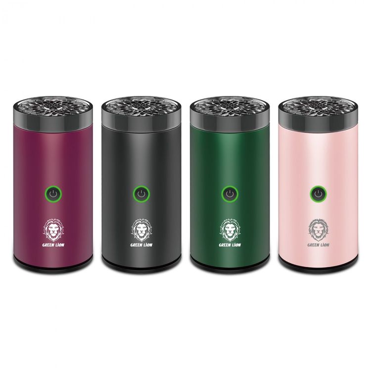 Green Lion Smart Bakhour Electric Car Incense Burner with Rechargeable Battery, Aluminum Alloy Material, Ultrasonic Atomization, Compact & Portable - Black