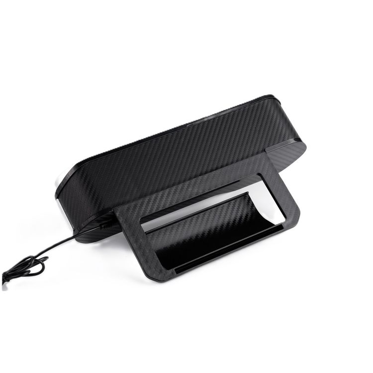 Green Lion Universal Organizer with Wireless Charging Dock, 38W Type-C Cable Output, Lightning & USB Output, 80cm Retractable Cables, Cigarette Lighter, Built in Protections - Black