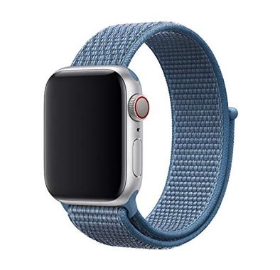 Devia Watch Strap Deluxe Series Sport3 Band, Smooth Replacement Wrist Band Strap Compatible For Apple Watch 38/40mm - Blue