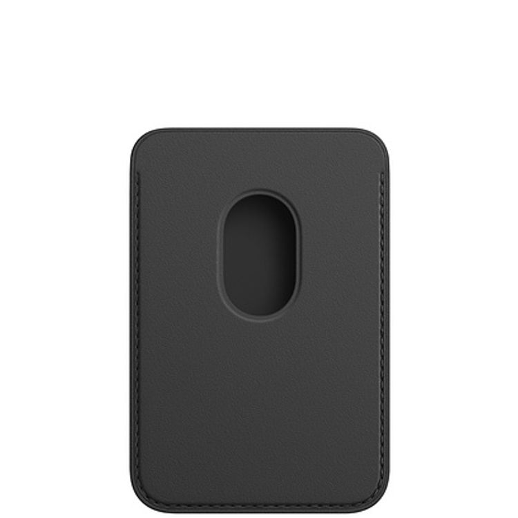 Apple Leather Wallet with MagSafe Compatible for iPhone - Black