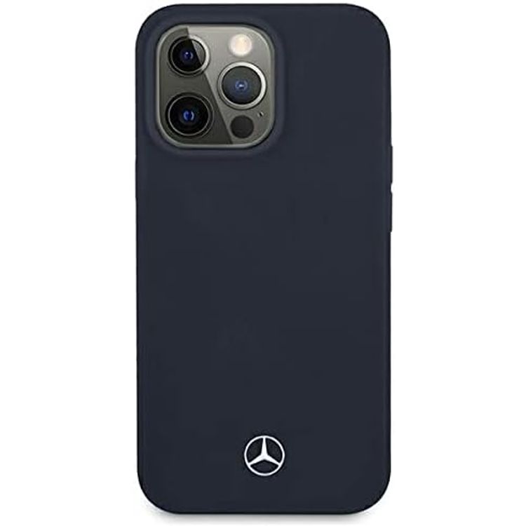 Mercedes-Benz Magsafe Liquid Silicone Hard Case for iPhone 14 Pro - Blue
