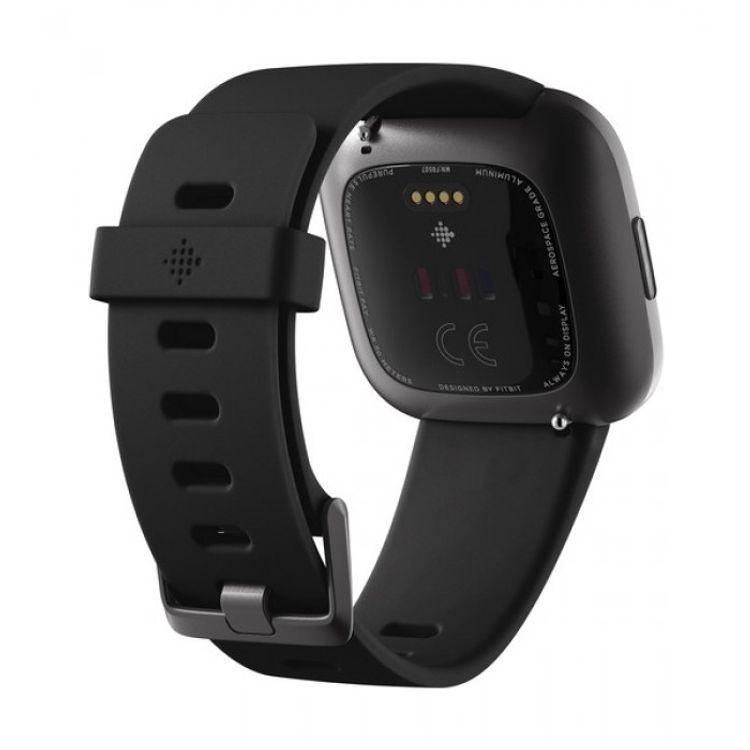 Fitbit Versa 2 Fitness Wristband with Heart Rate Tracker & Amazon Alexa Built-in Smartwatch, 24/7 Heart Rate & Sleep Tracking, Fitbit Pay, 5+ Day Battery Life - Black