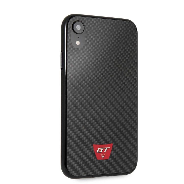 Maserati Gransport GT Real Carbon Hard Case for iPhone Xr - Black