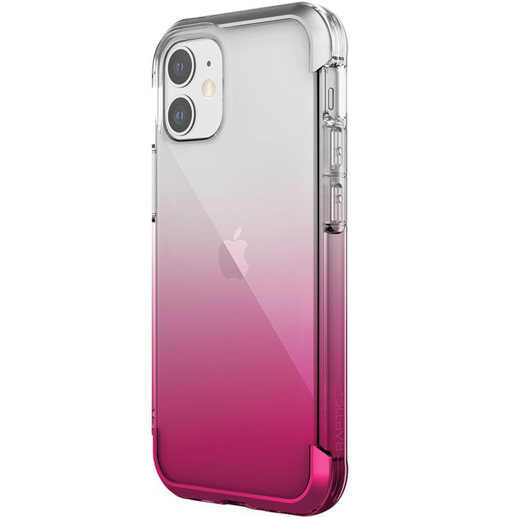 X-Doria Raptic Air Sleek Case Compatible for iPhone 12 Mini (5.4") Anti-Scratch, 13ft Drop Tested, Shock Absorbing Protection Back Cover Suitable with Wireless Charging - آيفون 12 ميني - أحمر