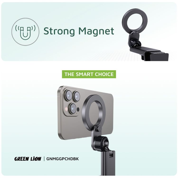 Green lion Mag Grip Stable Car Holder  - Black