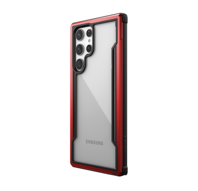 كفر X-Doria Raptic Shield متوافق مع هاتف Samsung Galaxy S22 Ultra - أحمر
