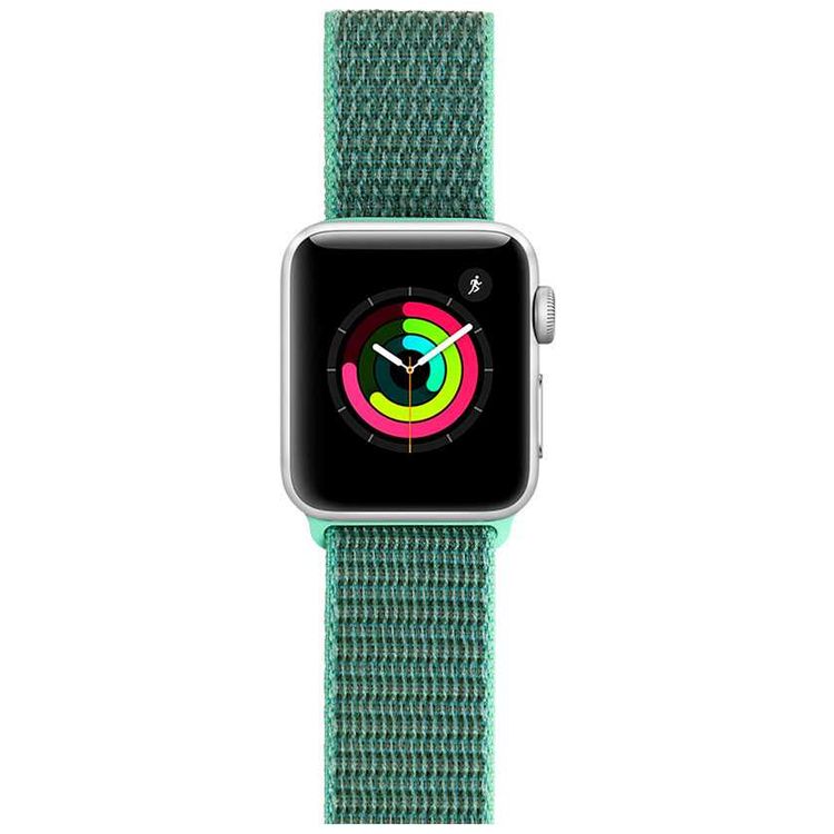 Porodo Nylon Watch Band Compatible For Apple Watch 44mm/42 - Light Green