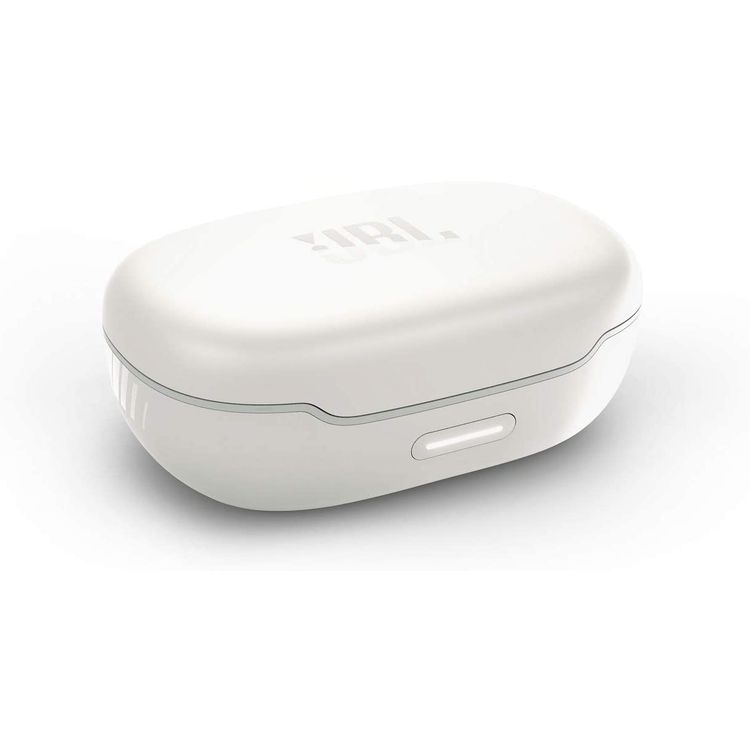 JBL Endurance Peak 2 Waterproof True Wireless In-Ear Sport Headphones, Pure Bass Sound, Bluetooth Headphones 30hours Battery, IPX7 Water & Sweat Proof - White