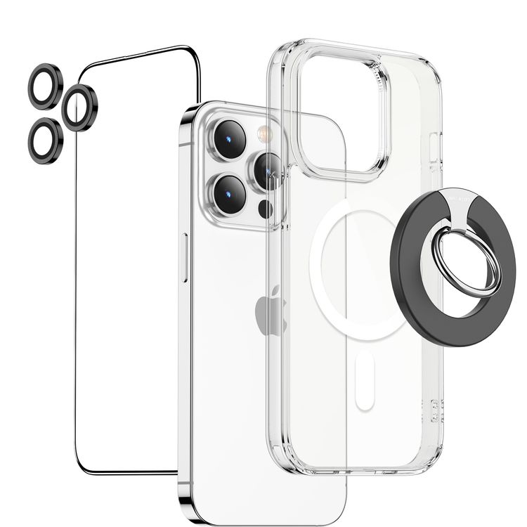 Green Lion 4 in 1 Protection Pack HD iPhone 14 Pro - Silver