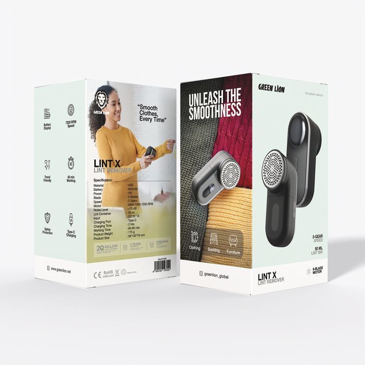 كاشط الوبر جرين ليون إكس مزود بمحرك ذو 6 شفرات، و3 سرعات، وبطارية بسعة 800 مللي أمبير، ووقت عمل من 60 إلى 80 دقيقة، وعرض للبطارية، وقوة 5 واط، وحاوية وبر بسعة 50 ملل، وحماية أمان، ومناسب للسفر - أسود.