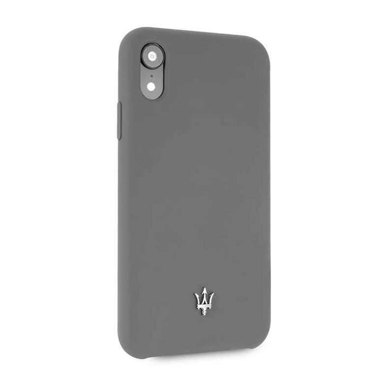 Maserati Silicone Hard Case for Apple iPhone Xr - Gray