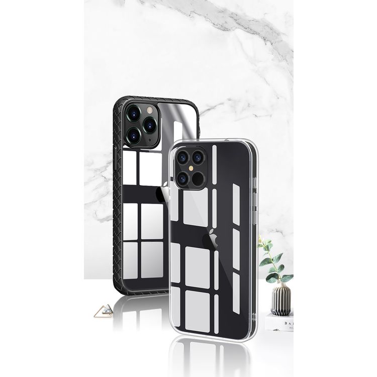 Devia New Shark4 Shockproof Case with Air Bag Anti-Falling Protection Compatible for iPhone 12 Mini (5.4") Scratch Resistance - 360° Full Protection Back Cover - Crystal Clear