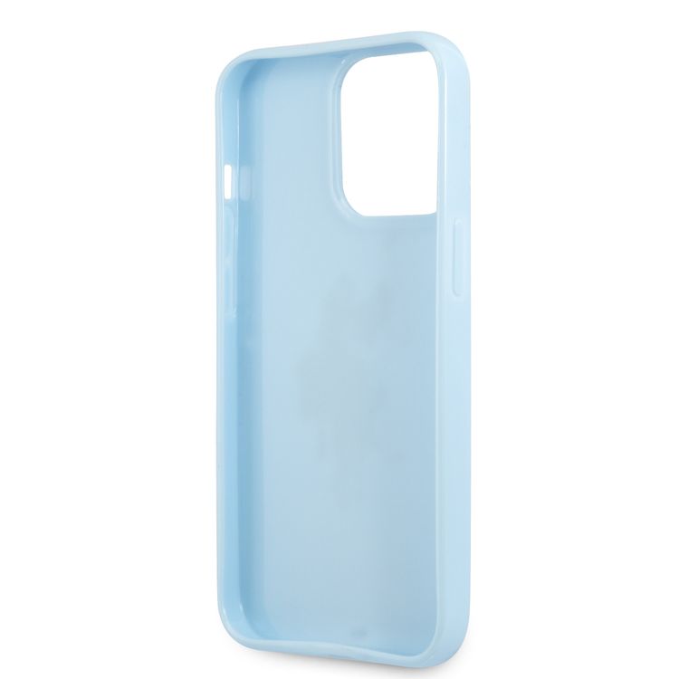 USPA PC/TPU Tranparent Case With Graffiti Logo For iPhone 14 Pro Max - Blue / Red