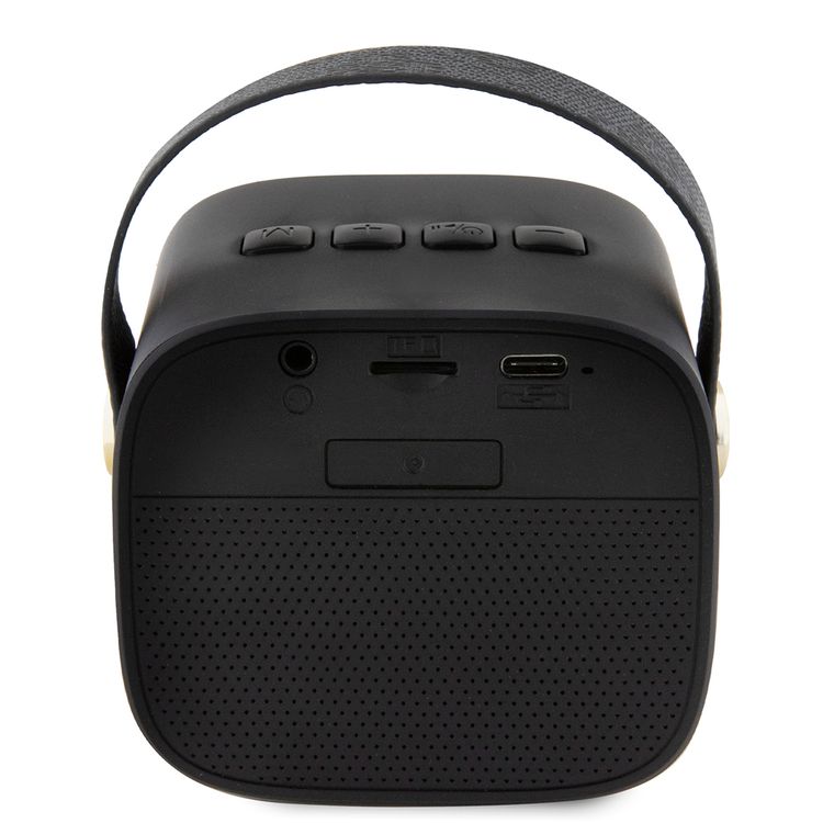 Guess Wireless Speaker with 10m Bluetooth range, Crystal Clear Sound & Rich Bass, True Wireless Stereo Function, 1200mAh Battery, 40mm Driver Unit, Lightweight & Portable - Black