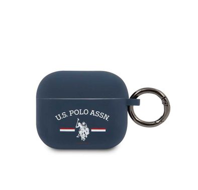 U.S.Polo Assn.Silicone Horses Flag Case for Airpods 3 - Navy