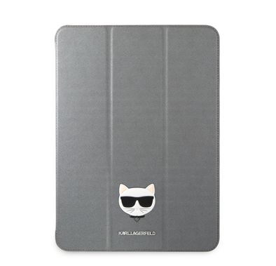 CG MOBILE Karl Lagerfeld PU Saffiano Choupette Head Folio Case Compatible for iPad Pro 11" Multi-Angle Viewing Stand, Shock Absorbent & Scratch Resistant, Easy Access to All Ports, Drop Protection Back Cover Officially Licensed