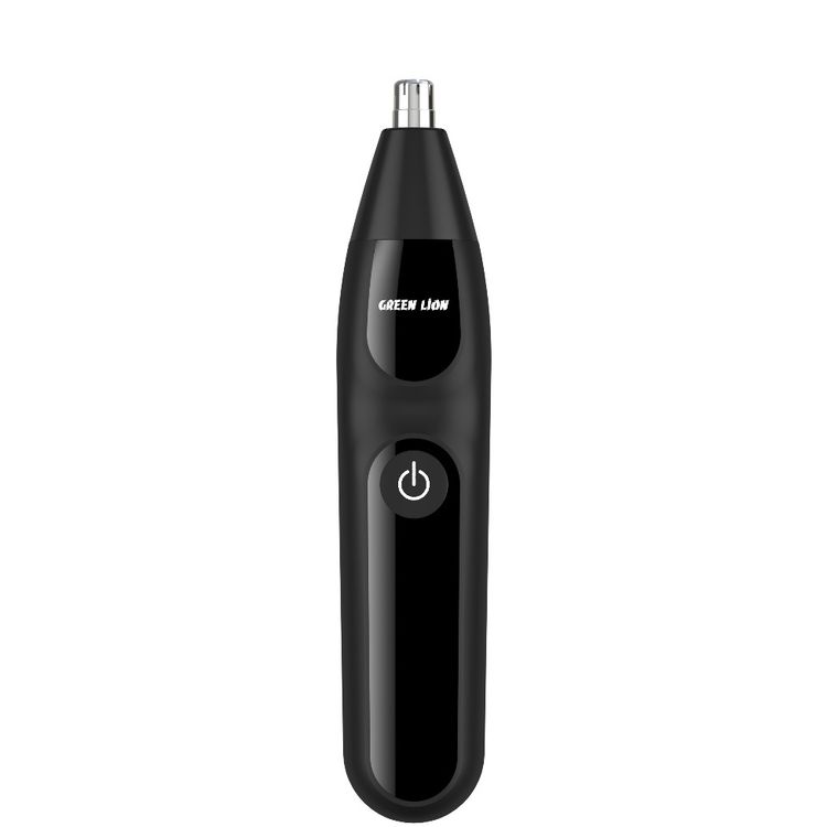 Green Lion One Blade Plus Trimmer with Detachable Heads, 1.5 Hours Working Time, 600mAh Battery, USB-C Charging Port, 5W Power, Nose, Eyebrow & Hair Trimmer - Black