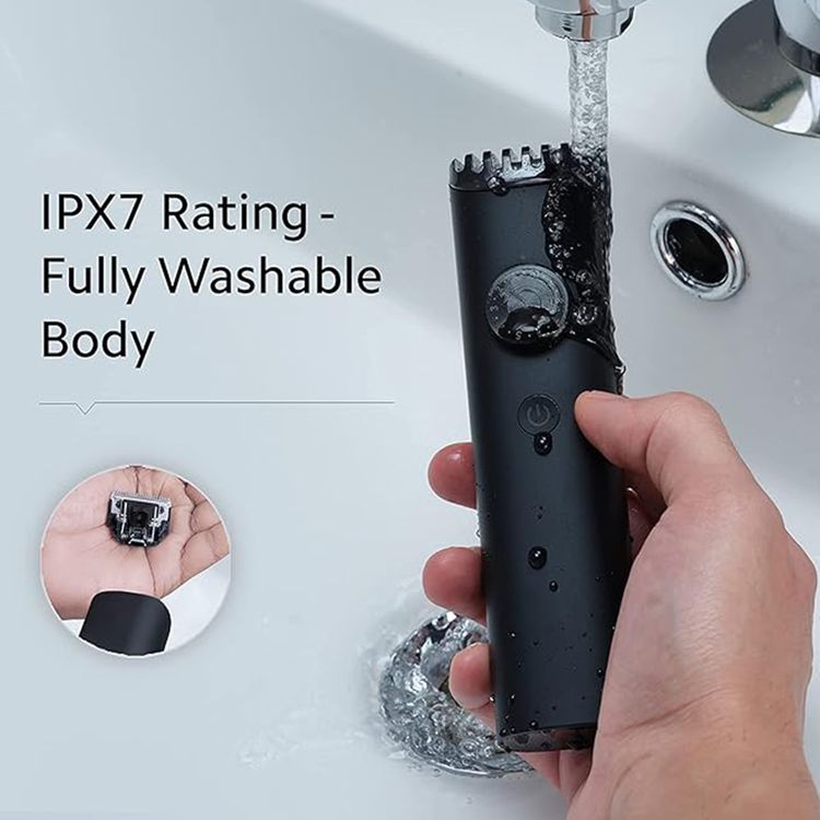 مجموعة العناية الشخصية Xiaomi Grooming Kit Pro مع وظيفة السلك واللاسلكية، حتى 90 دقيقة من وقت العمل، بطارية ليثيوم أيون بسعة 800 مللي أمبير في الساعة، 40 إعداد طول، دقة قص تصل إلى 0.5 مم، شحن سريع، قفل للسفر، مستوى مقاومة الماء IPX7 - باللون الأسود.