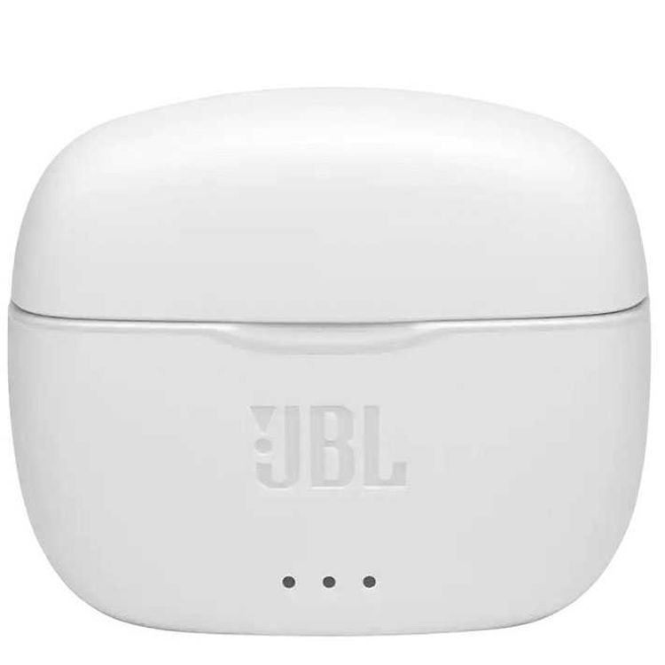 JBL T215 TWS True Wireless In-Ear Earbuds, Pure Bass Sound, Bluetooth Headphones 25H Battery , Dual Connect, Compatible with Android and iOS -  White