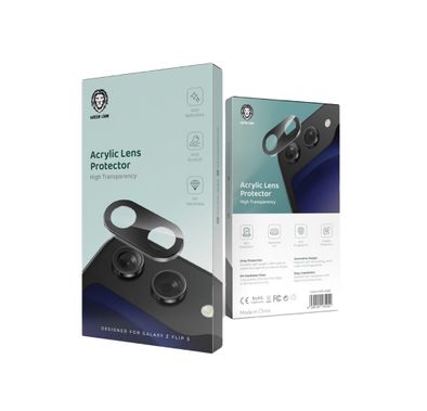Green Lion Acrylic Lens Protector for Samsung Galaxy Z Flip 5 - Black