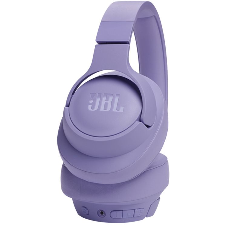 JBL Tune 720BT Wireless Over-Ear Headphones with Voice Aware Technology, Lightweight, Comfortable & Foldable Design, Fast Charge, JBL Pure Bass Sound, Water Resistant, JBL One App - Purple