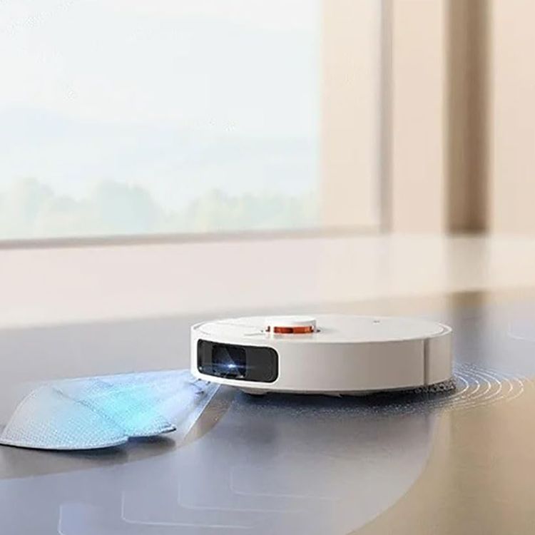 مكنسة شاومي روبوت X20+ مع محطة قاعدة شاملة، 4 أوضاع تنظيف، سعة خزان ماء 4 لتر، بطارية 5200 مللي أمبير، بقدرة 75 واط، عمر بطارية يصل إلى 140 دقيقة، ملاحة ليزر LDS، تحكم عن بعد ذكي، تقنية بزاوية واسعة - أبيض