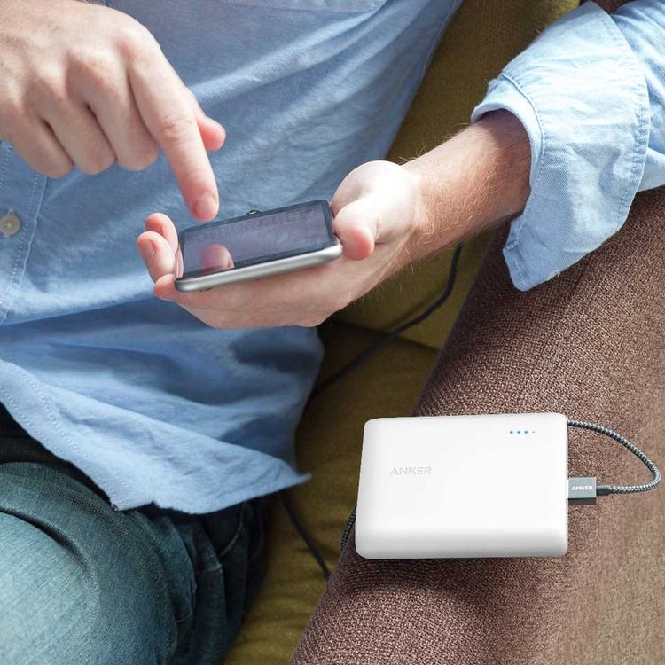 Anker PowerCore 10400mAh External Battery Pack, Provides protection against short circuits and over-charging - White