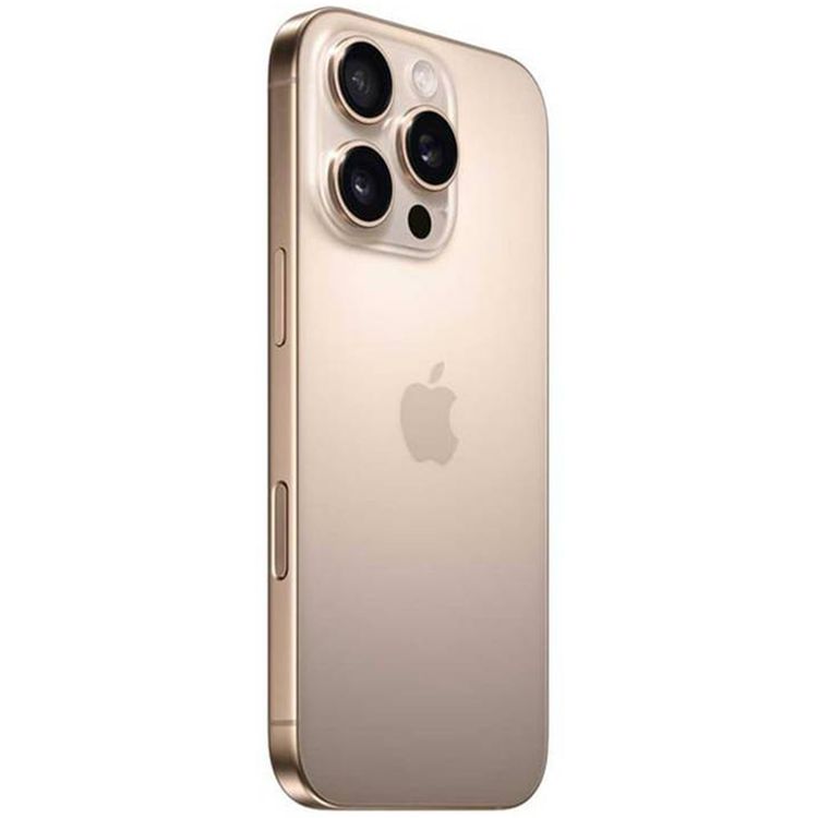 Apple iPhone 16 Pro Max with 512GB Capacity, 6.9‑inch Screen Size, USB-C Connector Type, 6‑Core CPU, 6‑Core GPU, 5G Network Technology, Splash, Water & Dust Resistant, Middle East Version - Desert Titanium