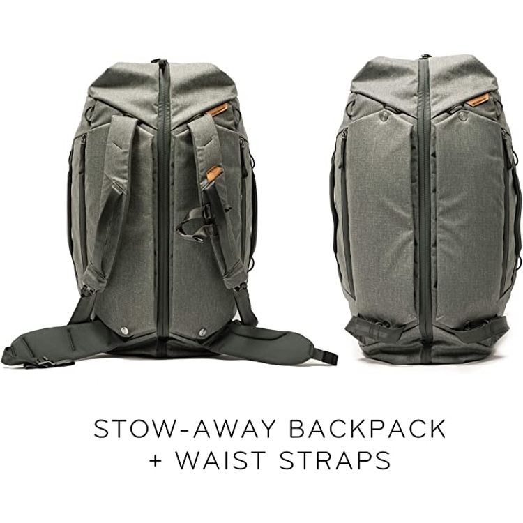 Peak Design Travel Duffel Bag with ID card holder 65L - Gray