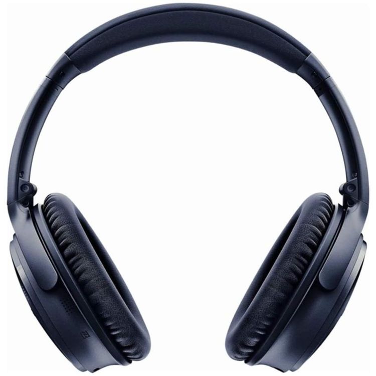 Bose Wireless Bluetooth Headphones with Active Noise Canceling, NFC, 20 Hours Playtime, 2 Hours Charging Time, Bluetooth & 3.5mm 1.2m Audio Cable Connectivity, 2400 to 2483.5 MHz Frequency, 90° Earpiece Swivel, 20dB Bluetooth Transmitter Power, 30.5cm Micro-USB Charging Cable, LED Indicator - Blue