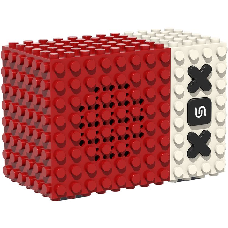 Porodo Soundtec MiniBlock Portable Stereo Speaker with Playful Block Design, 360° Surround Sound, Extended Playtime, Immersive Audio, USB-C Charging - Black 