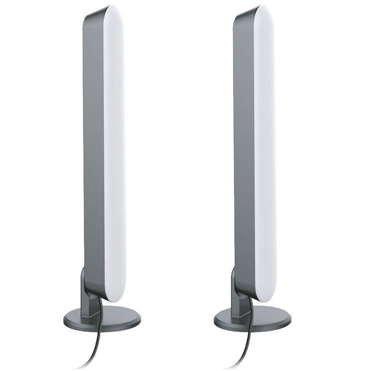 باكدج مزدوج من مصابيح LED الذكية RGB من بورودو مع مؤقت، اتصال WiFi، تشغيلي بدون إعداد، أوامر صوتية، متوافق مع أليكسا ومساعد جوجل، ألوان RGB وCCT - أسود