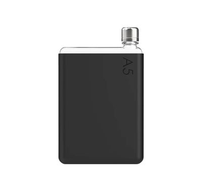Memobottle A5 Silicone Sleeve with Thermal Insulation, Non-Toxic Material, Drop Protection, Matte Finish, Soft & Stylish - Black Ink