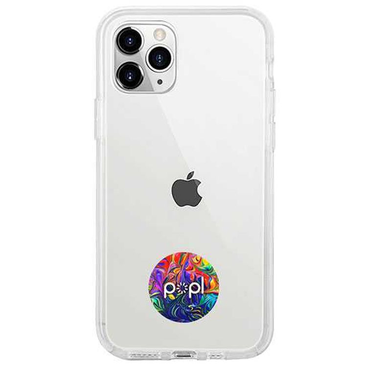 Popl Instant Sharing Device, Digital Business Card and Phone Accessory - NFC Tag That Instantly Shares Social Media Compatible with iOS & Android - Tie Dye