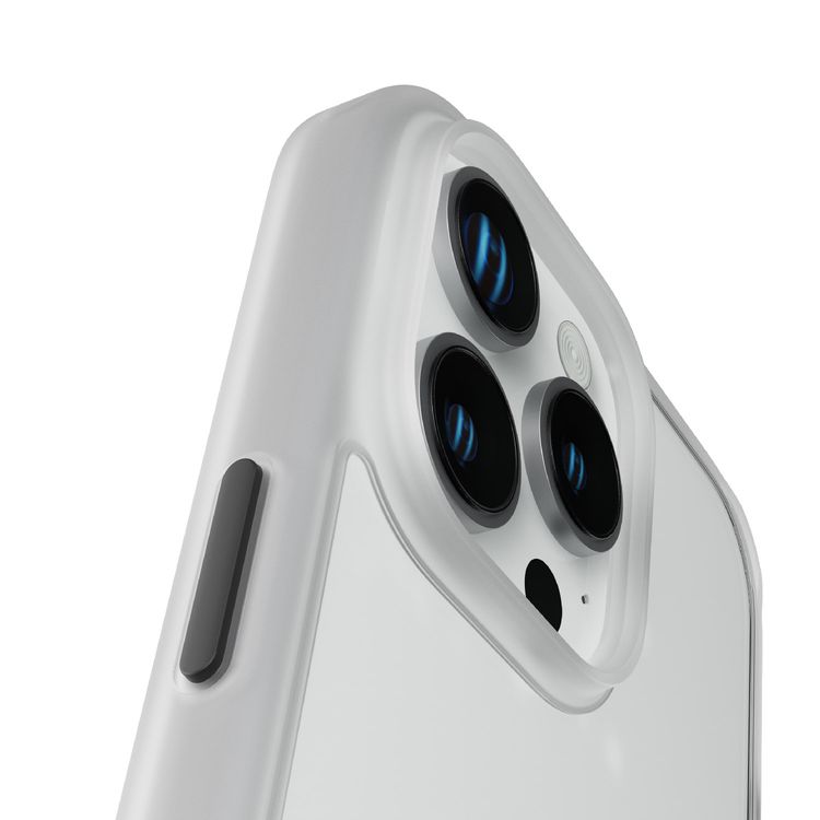 Levelo Solo Case for iPhone 16 Pro with Clearview Technology, Matte TPU Bumper, Comfortable Grip, Impact-Resistant Corners, 3H Scratch Resistance - White