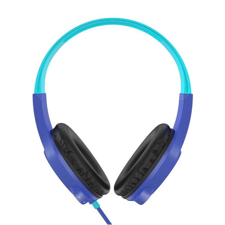 MEE Audio KidJamz 3 Child Headphones with Crystal-clear Sound, Child-safe Materials, Ultra-flexible and Impact-resistant Headband, 20 Hz to 20 kHz Frequency Range, 1.2m Cable Length - Blue