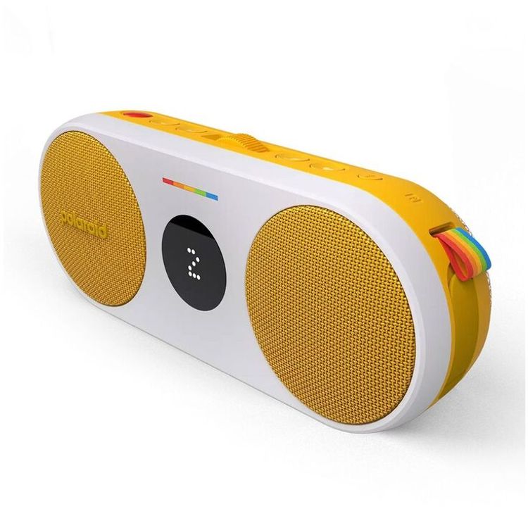 Polaroid P2 Music Player, 4 hours Full charge, Up to 15 hours Battery life, 8x8 LED display (white), Mobile wireless speaker with mono sound - Yellow