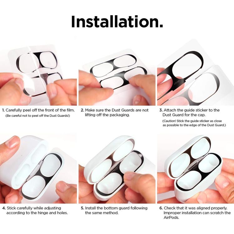 Elago Dust Guard for Apple Airpods Pro (2 Sets) - Glossy Gold