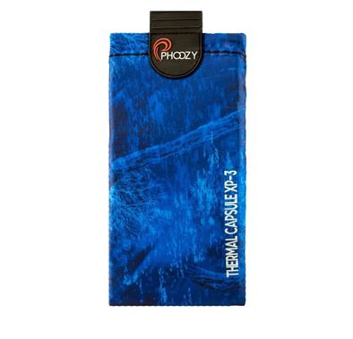 Phoozy XP3 Realtree Series Thermal Mobile Phone Case Capsule with Internal Stash Pocket, Weatherproof Pouch, Floating Case Bag , Multi Attachment Strap - Blue - Medium