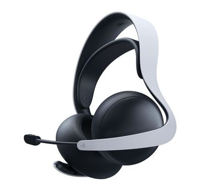 Sony PlayStation PULSE Elite Headset with AI-Assisted, Noise Cancellation, PlayStation Link USB Adapter, Charging Bracket, 30 Hours Battery Life - White