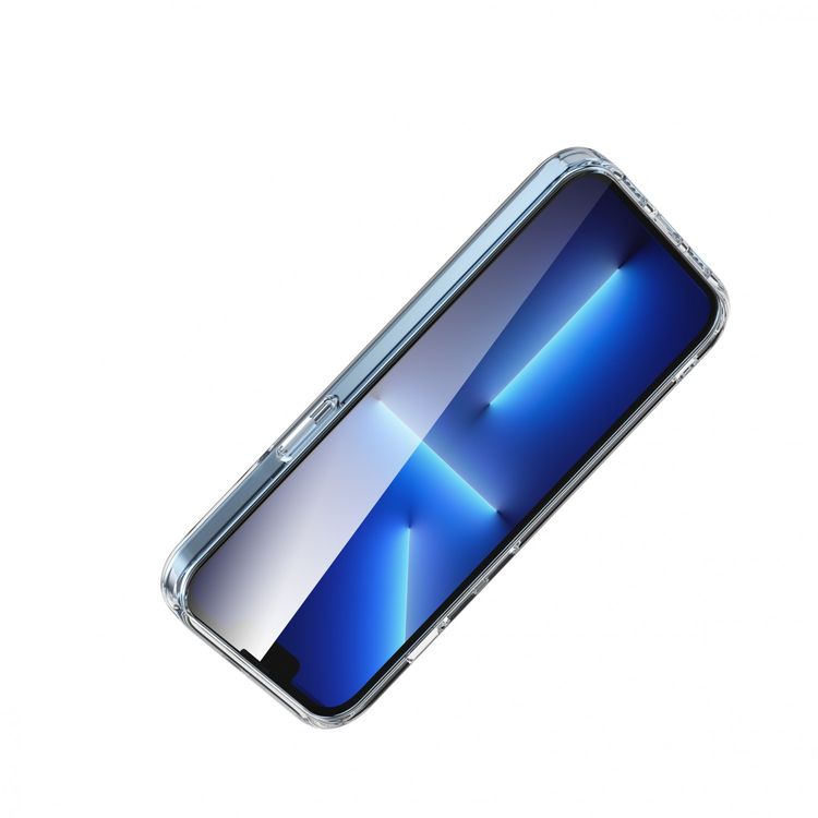 Green Lion 2-in-1 Protection Pack for iPhone 13, Clear Case & Screen Protector, Oleophobic Coating, Shock Absorption, Anti-Fingerprint, Edge to Edge Protection, Anti-Scratch - Clear