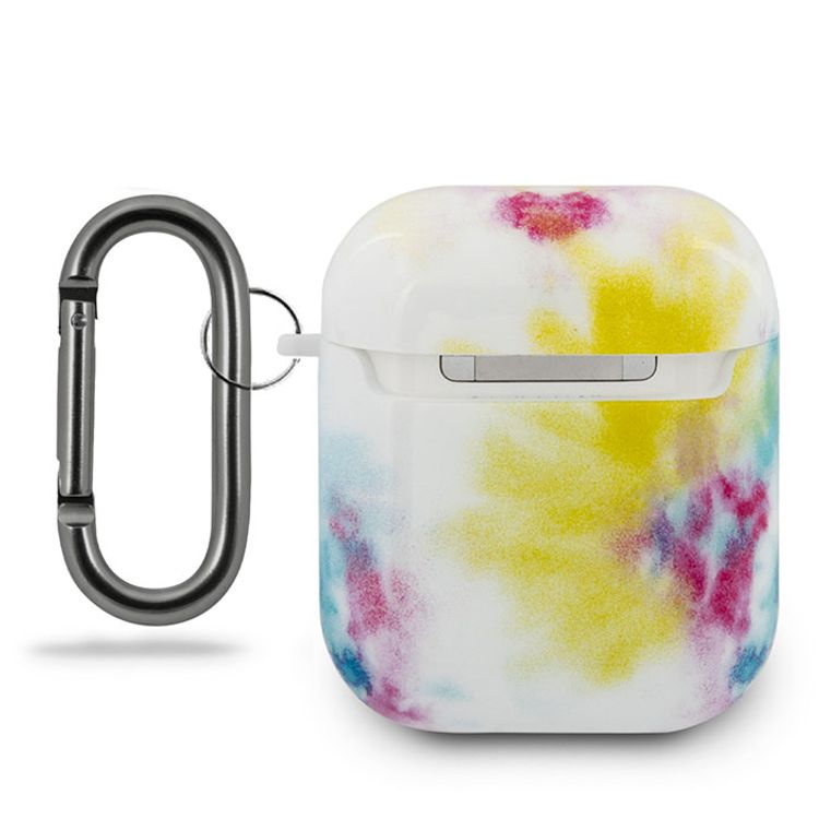 CG MOBILE U.S.Polo Assn.Tie & Dye Collection Case Compatible for Airpods 1/2, Scratch Resistant, Shock Absorption & Drop Protection Cover Officially Licensed - Multicolor