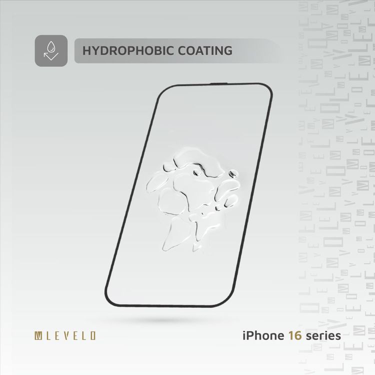 واقي شاشة شفاف من Levelo 3D Resin Glue لهاتف iPhone 16 Plus، مضاد لبصمات الأصابع، طلاء أوليوفوبك، تصميم مقاوم للانفجار، مضاد للخدوش، منع الفقاعات الهوائية، طرد تلقائي، مقاوم للماء - شفاف