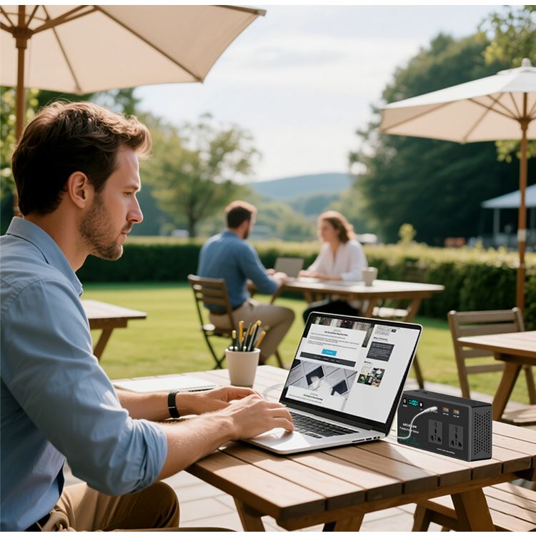 Green Lion Volt Mate 27000mAh Power Station with Digital Display, Cooling Fan, Carrying Strap, Multiple Protection, 75lm Brightness, 15cm Cable Length, LED & SOS Light Modes, 2 AC Outlets, 3 Ports - Black