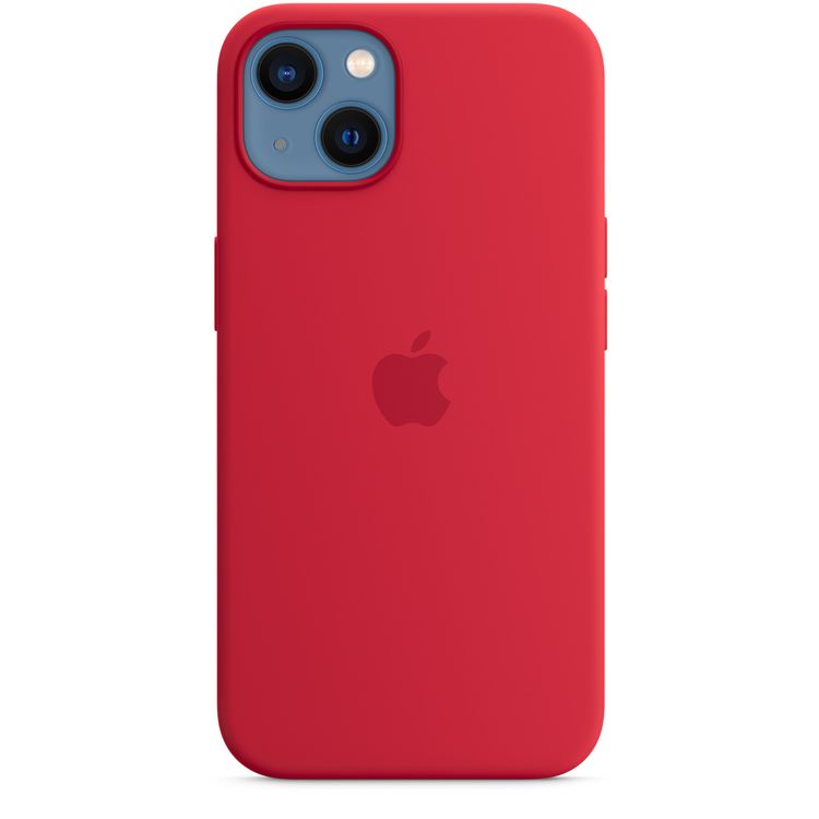 Apple Silicone Case with MagSafe Compatible for iPhone 13 (6.1") – (PRODUCT) RED