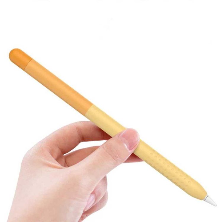 AhaStyle Gradient Colorful Ultra-Thin Sleeve Suitable for Apple Pencil 2nd Gen, Soft Silicone Material, Lightweight, Durable Compatible with all-new Apple Pencil - Orange