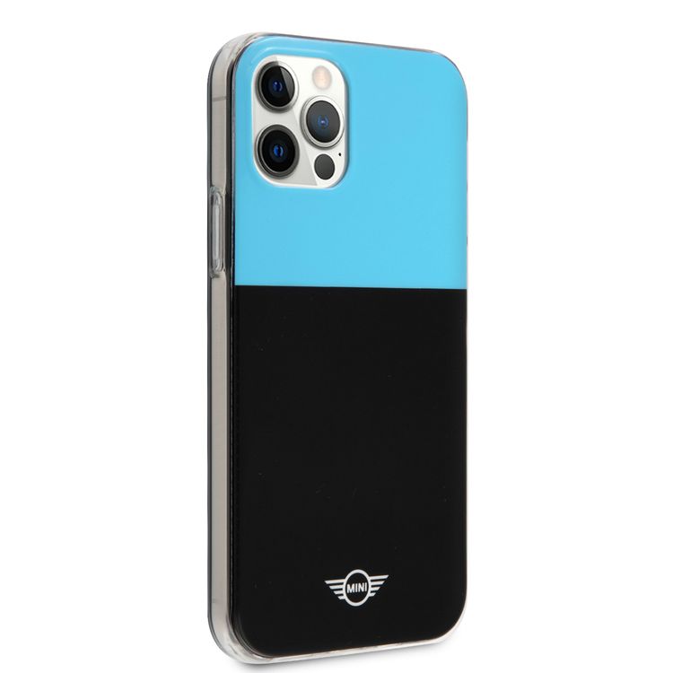 Mini Cooper PC/TPU Color Block Hard Case for iPhone 12 / 12 Pro (6.1") - Light Blue