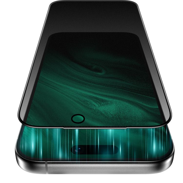 Green Lion 9H Steve Matte Privacy Glass for iPhone 17 Pro Max, Anti-Peeping Dull, Anti-Scratch, Anti-Fingerprint, Grease Resistance, Air Bubble Prevention, Highly Responsive - Black