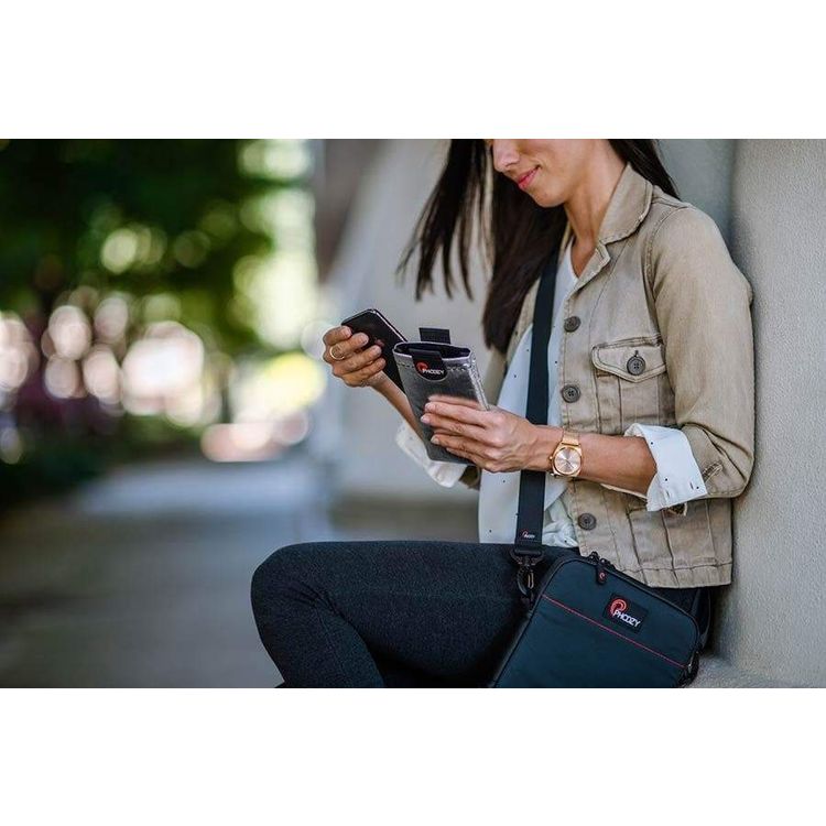 Phoozy Thermal Laptop/Tablet Case Capsule, Prevents Overheating & Freezing, Floating Case Bag, Adjustable Shoulder Strap with Laptop / Tablet (13") Black