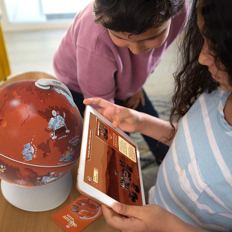 Shifu Orboot Mars Interactive Globe (App Based) with Augmented Reality (AR), Planet Mars Research, Space Adventure Educational Toy, STEM Toy & Gift for Kids Ages 4-10 - Mix